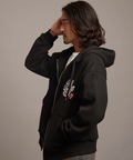 JACKROSE(ジャックローズ) |【The Rolling Stones×JACKROSE】 裏起毛サガラ刺繍ジップパーカ(MENS)