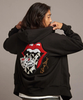 JACKROSE(ジャックローズ) |【The Rolling Stones×JACKROSE】 裏起毛サガラ刺繍ジップパーカ(MENS)