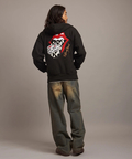 JACKROSE(ジャックローズ) |【The Rolling Stones×JACKROSE】 裏起毛サガラ刺繍ジップパーカ(MENS)
