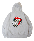 JACKROSE(ジャックローズ) |【The Rolling Stones×JACKROSE】 裏起毛サガラ刺繍ジップパーカ(MENS)