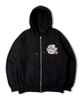 JACKROSE(ジャックローズ) |【The Rolling Stones×JACKROSE】 裏起毛サガラ刺繍ジップパーカ(MENS)