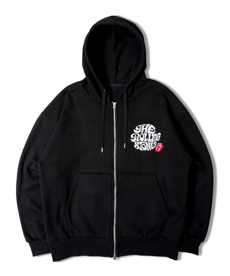 JACKROSE(ジャックローズ) |【The Rolling Stones×JACKROSE】 裏起毛サガラ刺繍ジップパーカ(MENS)