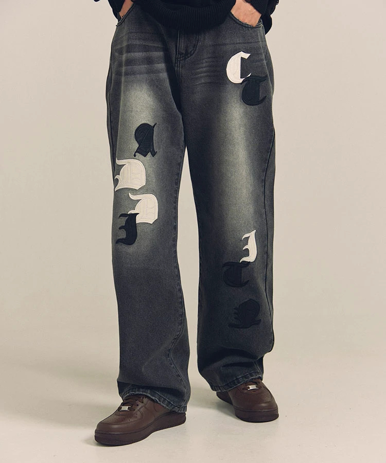 JACKROSE(ジャックローズ) |GA O.E-APPLIQUE BUGGY JEAN(MENS)