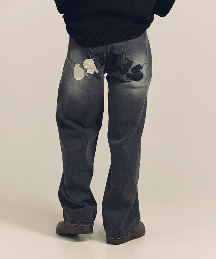 JACKROSE(ジャックローズ) |GA O.E-APPLIQUE BUGGY JEAN(MENS)
