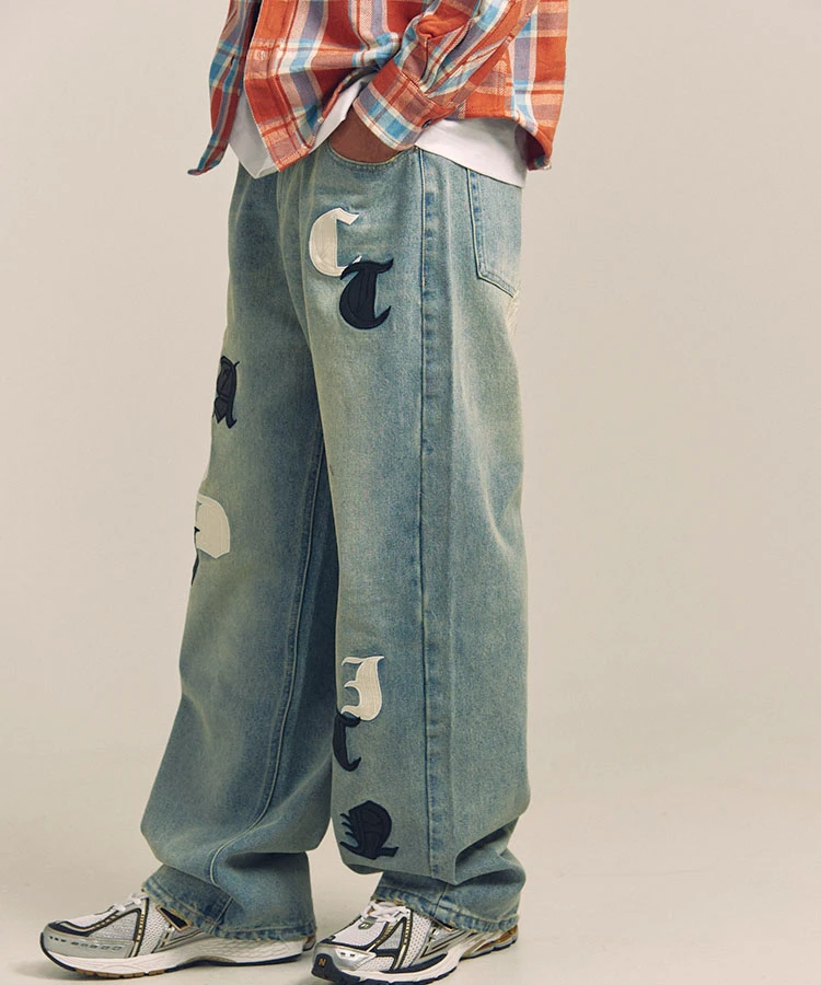 JACKROSE(ジャックローズ) |GA O.E-APPLIQUE BUGGY JEAN(MENS)