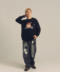 JACKROSE(ジャックローズ) |GA O.E-APPLIQUE BUGGY JEAN(MENS)