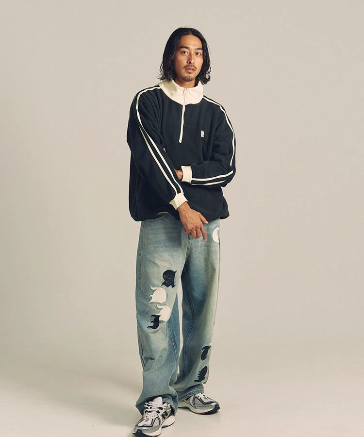 JACKROSE(ジャックローズ) |GA O.E-APPLIQUE BUGGY JEAN(MENS)