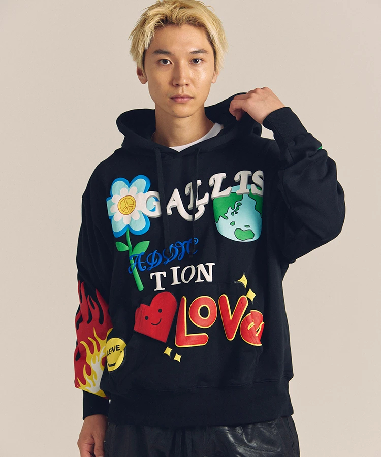 JACKROSE(ジャックローズ) |GA 裏毛-POP MOTIF HOODIE(MENS)