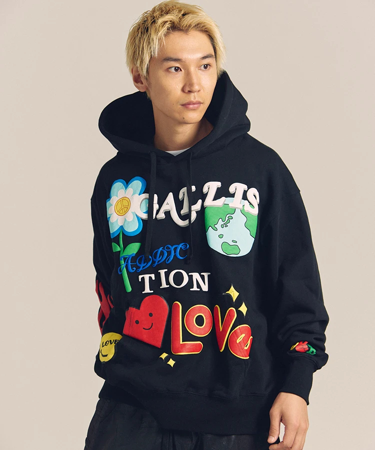 JACKROSE(ジャックローズ) |GA 裏毛-POP MOTIF HOODIE(MENS)