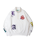 JACKROSE(ジャックローズ) |GA 裏毛-COLORFULL刺繍HALF-ZIP(MENS)
