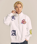 JACKROSE(ジャックローズ) |GA 裏毛-COLORFULL刺繍HALF-ZIP(MENS)
