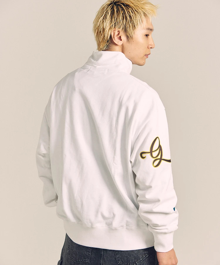 JACKROSE(ジャックローズ) |GA 裏毛-COLORFULL刺繍HALF-ZIP(MENS)