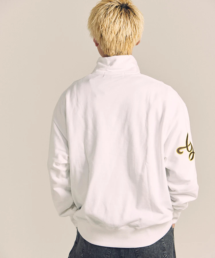 JACKROSE(ジャックローズ) |GA 裏毛-COLORFULL刺繍HALF-ZIP(MENS)