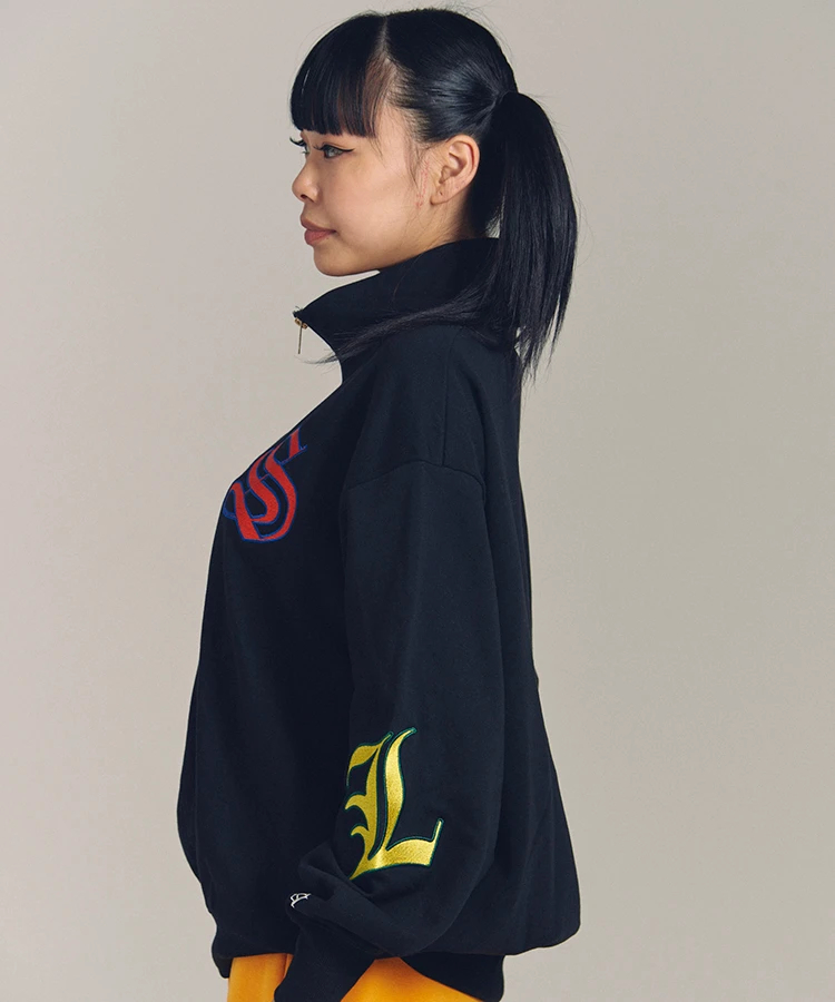 JACKROSE(ジャックローズ) |GA 裏毛-COLORFULL刺繍HALF-ZIP(MENS)