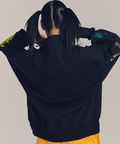 JACKROSE(ジャックローズ) |GA 裏毛-COLORFULL刺繍HALF-ZIP(MENS)