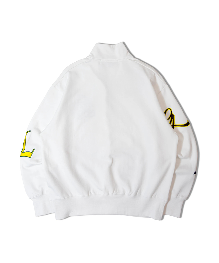 JACKROSE(ジャックローズ) |GA 裏毛-COLORFULL刺繍HALF-ZIP(MENS)