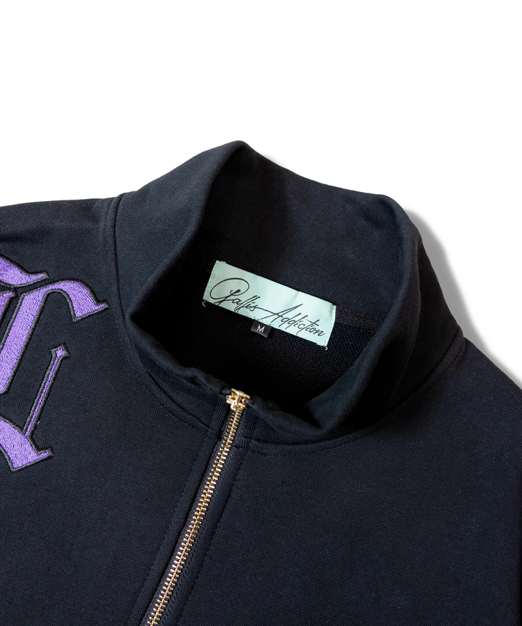 JACKROSE(ジャックローズ) |GA 裏毛-COLORFULL刺繍HALF-ZIP(MENS)