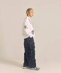 JACKROSE(ジャックローズ) |GA 裏毛-COLORFULL刺繍HALF-ZIP(MENS)