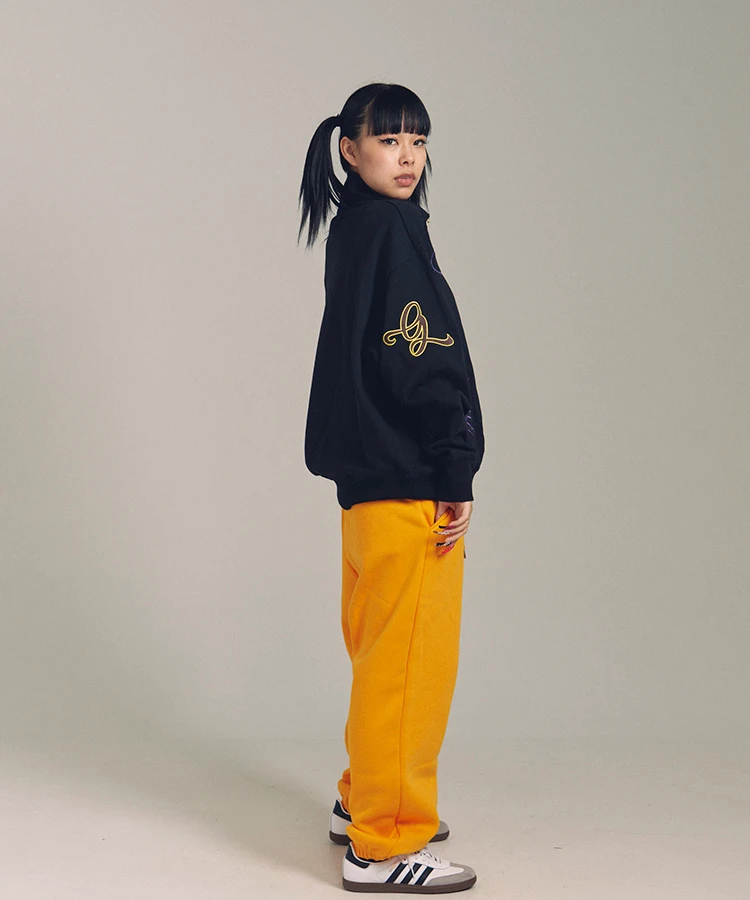 JACKROSE(ジャックローズ) |GA 裏毛-COLORFULL刺繍HALF-ZIP(MENS)