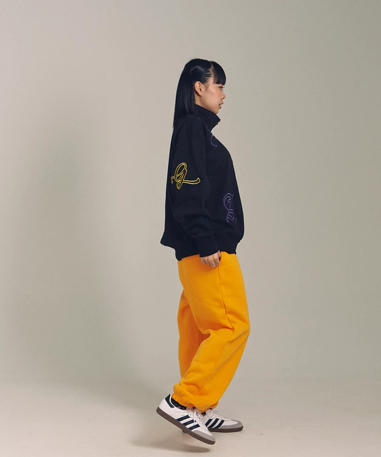 JACKROSE(ジャックローズ) |GA 裏毛-COLORFULL刺繍HALF-ZIP(MENS)