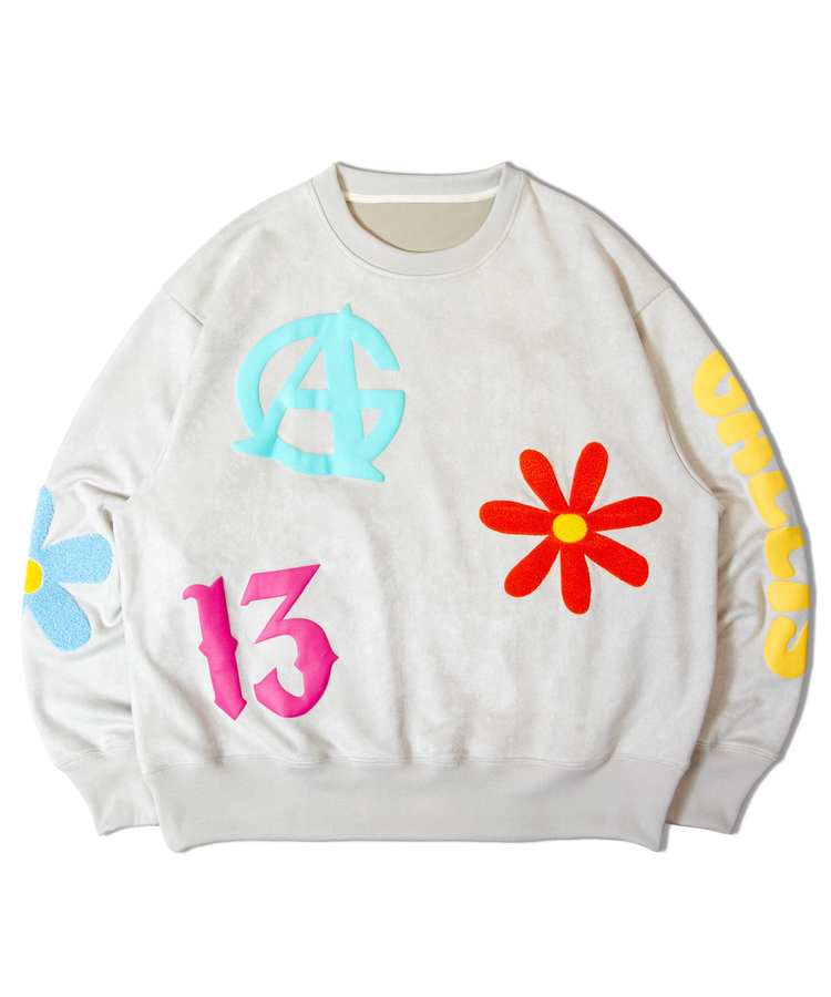 JACKROSE(ジャックローズ) |GA SUEDE POP-MOTIF CREW(MENS)