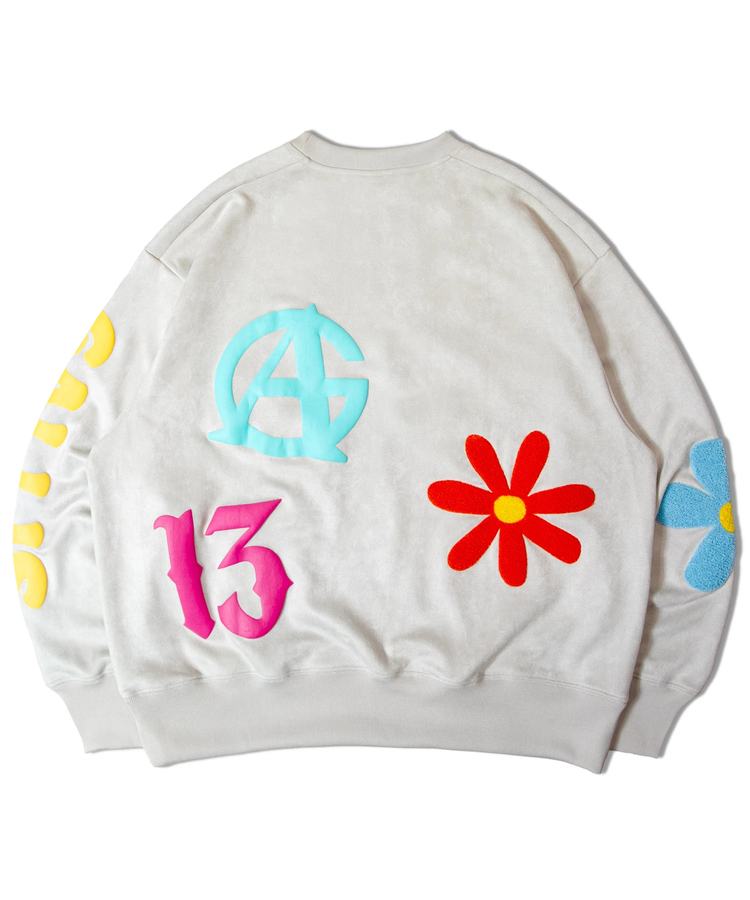 JACKROSE(ジャックローズ) |GA SUEDE POP-MOTIF CREW(MENS)