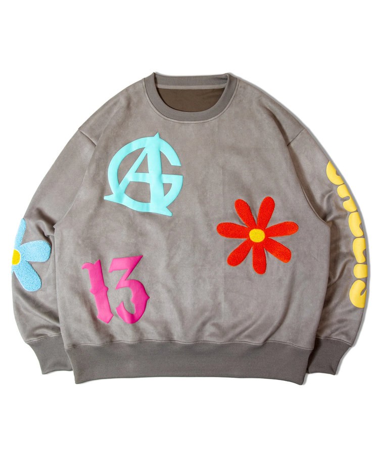 JACKROSE(ジャックローズ) |GA SUEDE POP-MOTIF CREW(MENS)