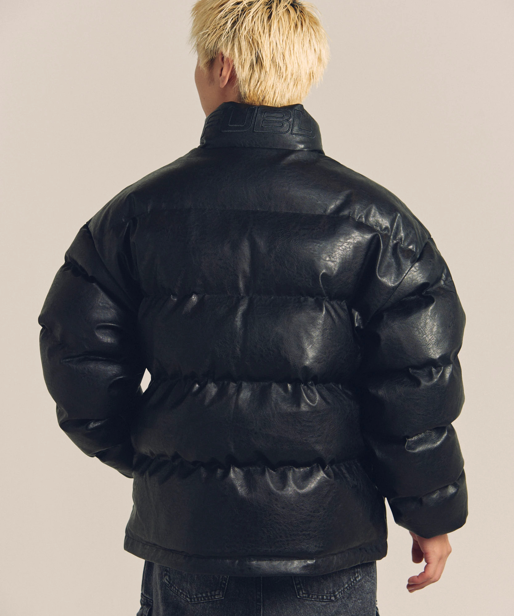 FUBU Faux Leather Puffer Jacket MENS SANKO BAZAAR