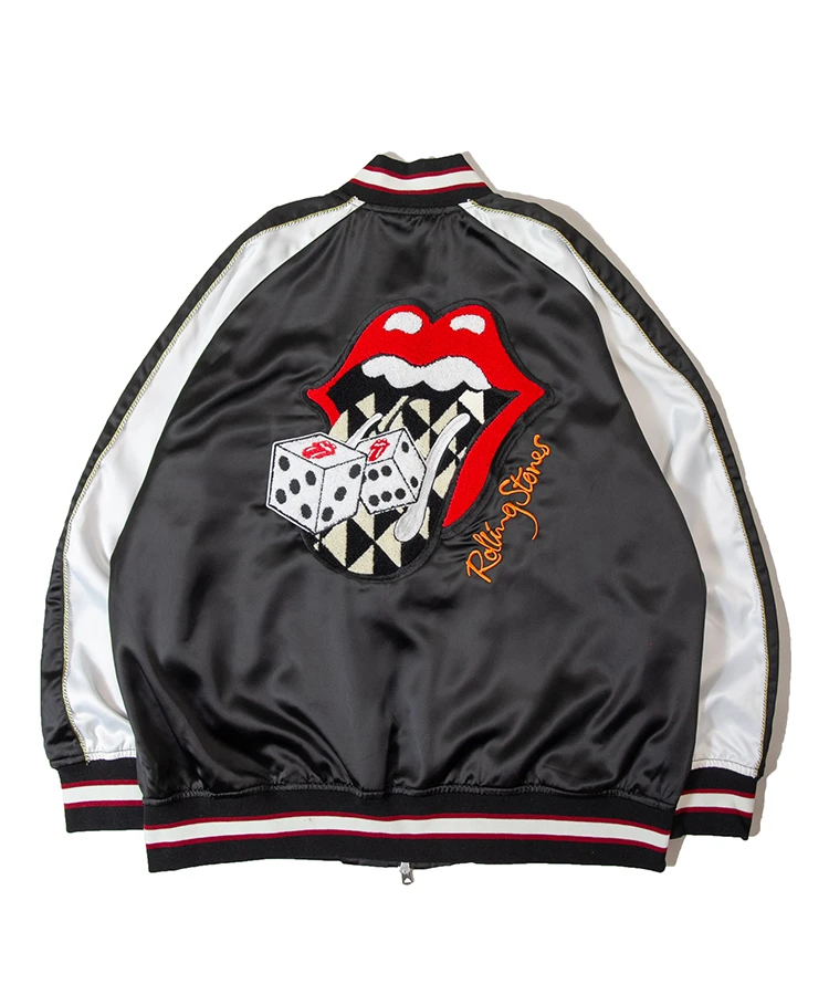THE ROLLING STONES×JACKROSE】L&T.DICE刺繍スカジャン（MENS