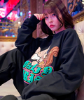 JACKROSE(ジャックローズ) |【GALFY×GALLIS ADDICTION】 犬とリス仲良ちサガラスウェット(MENS/WOMENS)