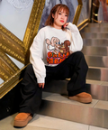 JACKROSE(ジャックローズ) |【GALFY×GALLIS ADDICTION】 犬とリス仲良ちサガラスウェット(MENS/WOMENS)
