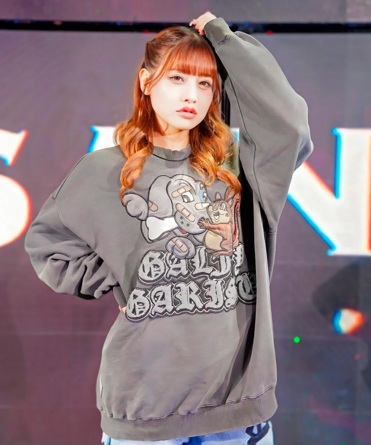 JACKROSE(ジャックローズ) |【GALFY×GALLIS ADDICTION】 犬とリス仲良ちサガラスウェット(MENS/WOMENS)
