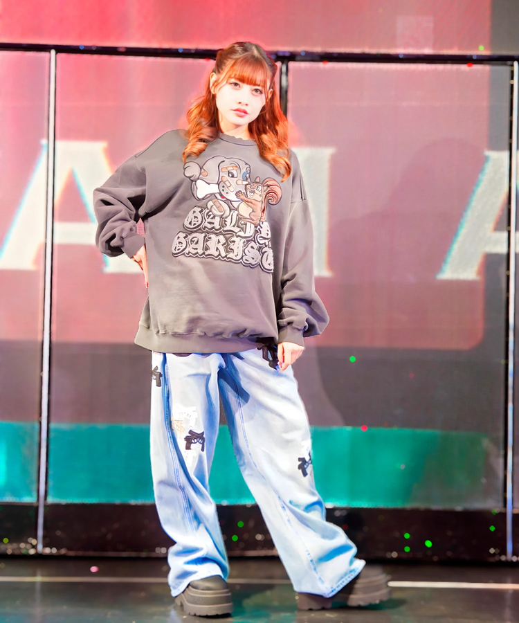 JACKROSE(ジャックローズ) |【GALFY×GALLIS ADDICTION】 犬とリス仲良ちサガラスウェット(MENS/WOMENS)