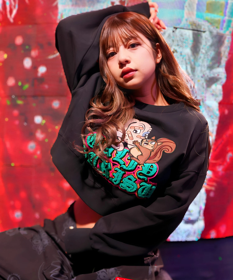 JACKROSE(ジャックローズ) |【GALFY×GALLIS ADDICTION】 犬とリス仲良ちサガラスウェット(MENS/WOMENS)