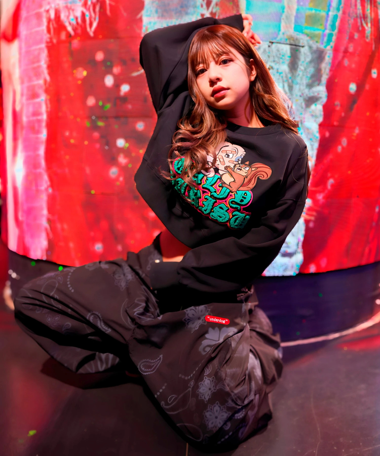 JACKROSE(ジャックローズ) |【GALFY×GALLIS ADDICTION】 犬とリス仲良ちサガラスウェット(MENS/WOMENS)