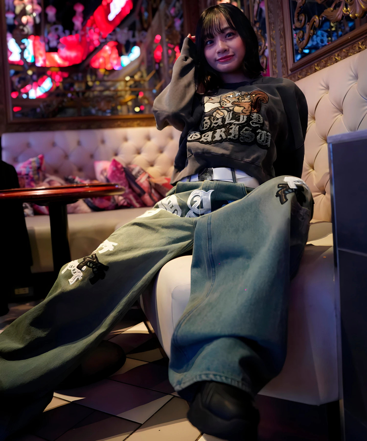 JACKROSE(ジャックローズ) |【GALFY×GALLIS ADDICTION】 犬とリス仲良ちサガラスウェット(MENS/WOMENS)