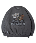 JACKROSE(ジャックローズ) |【GALFY×GALLIS ADDICTION】 犬とリス仲良ちサガラスウェット(MENS/WOMENS)