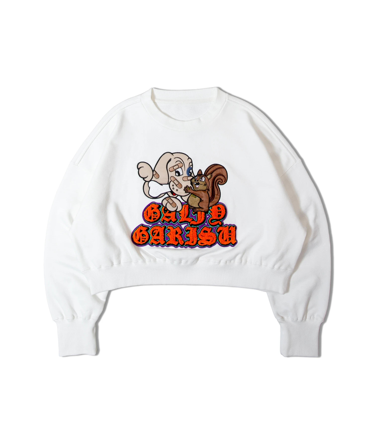 JACKROSE(ジャックローズ) |【GALFY×GALLIS ADDICTION】 犬とリス仲良ちサガラスウェット(MENS/WOMENS)