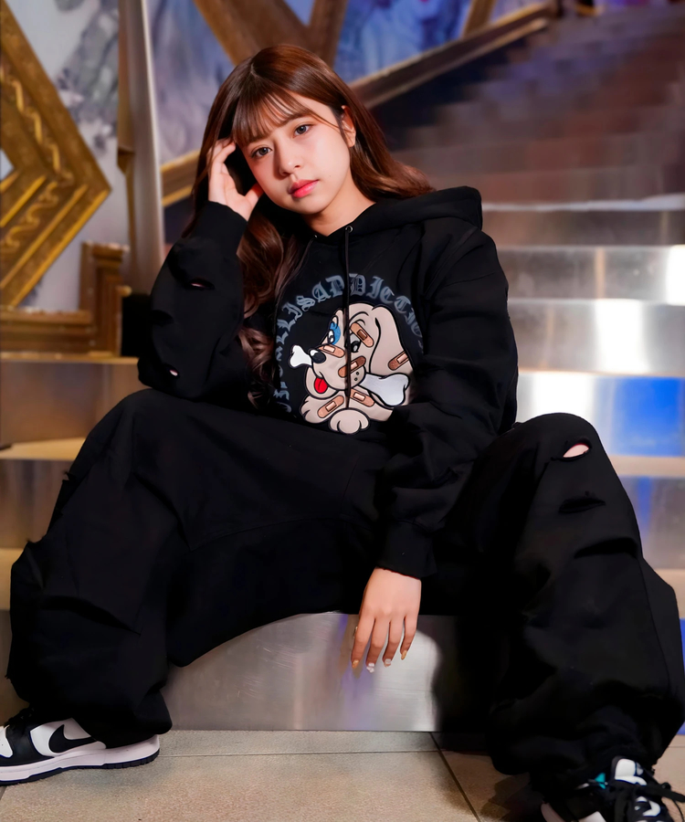 JACKROSE(ジャックローズ) |【GALFY×GALLIS ADDICTION】 ツギハギボロボロパーカー *セットアップ対応(MENS)