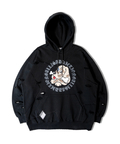JACKROSE(ジャックローズ) |【GALFY×GALLIS ADDICTION】 ツギハギボロボロパーカー *セットアップ対応(MENS)