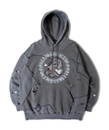 JACKROSE(ジャックローズ) |【GALFY×GALLIS ADDICTION】 ツギハギボロボロパーカー *セットアップ対応(MENS)