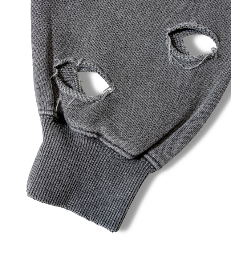 JACKROSE(ジャックローズ) |【GALFY×GALLIS ADDICTION】 ツギハギボロボロパーカー *セットアップ対応(MENS)