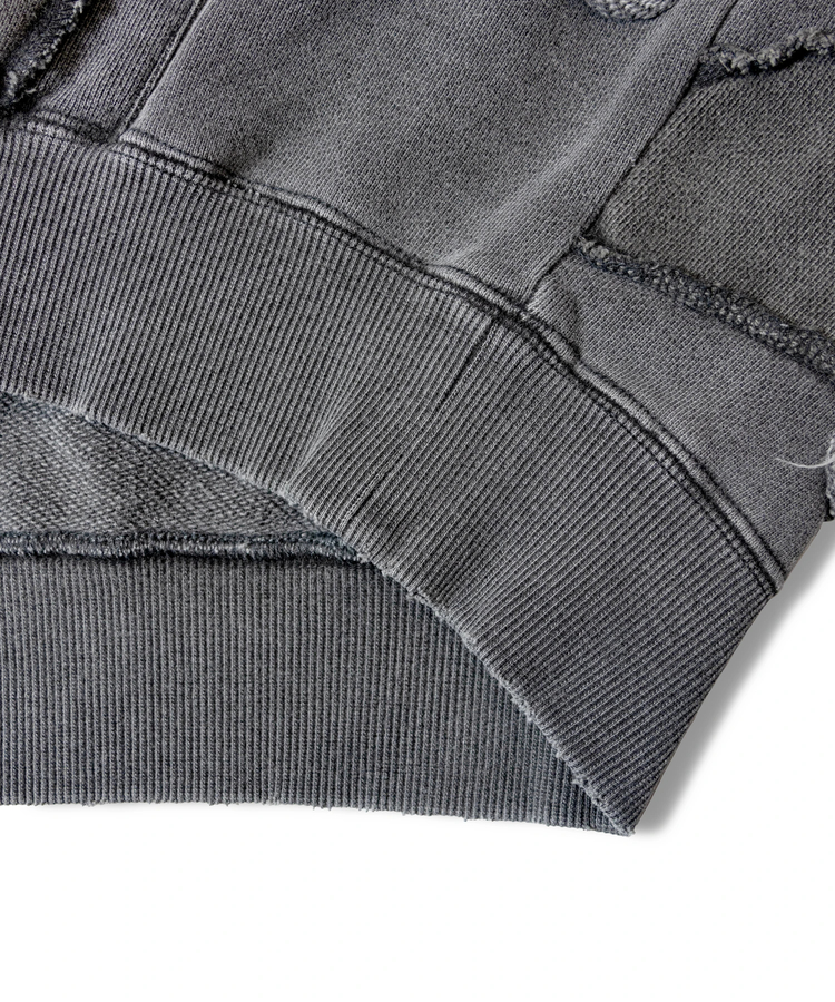 JACKROSE(ジャックローズ) |【GALFY×GALLIS ADDICTION】 ツギハギボロボロパーカー *セットアップ対応(MENS)