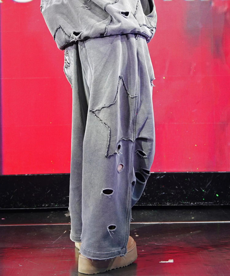 JACKROSE(ジャックローズ) |【GALFY×GALLIS ADDICTION】 ツギハギボロボロパンツ *セットアップ対応(MENS)