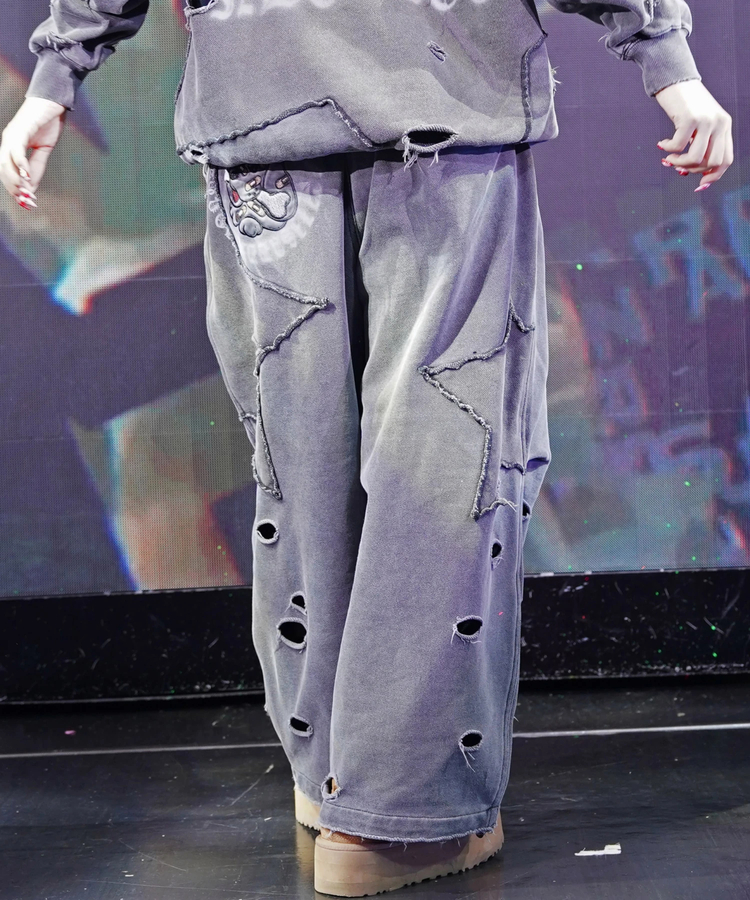 JACKROSE(ジャックローズ) |【GALFY×GALLIS ADDICTION】 ツギハギボロボロパンツ *セットアップ対応(MENS)