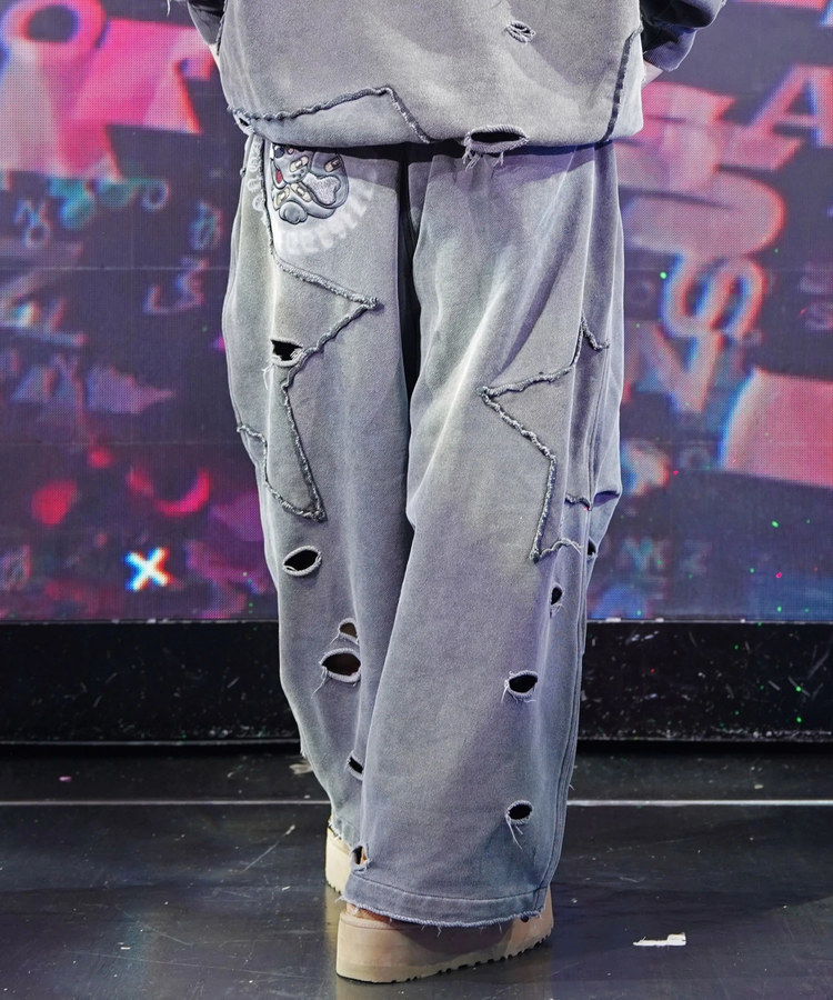 JACKROSE(ジャックローズ) |【GALFY×GALLIS ADDICTION】 ツギハギボロボロパンツ *セットアップ対応(MENS)