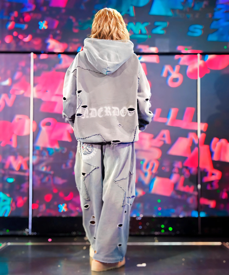 JACKROSE(ジャックローズ) |【GALFY×GALLIS ADDICTION】 ツギハギボロボロパンツ *セットアップ対応(MENS)