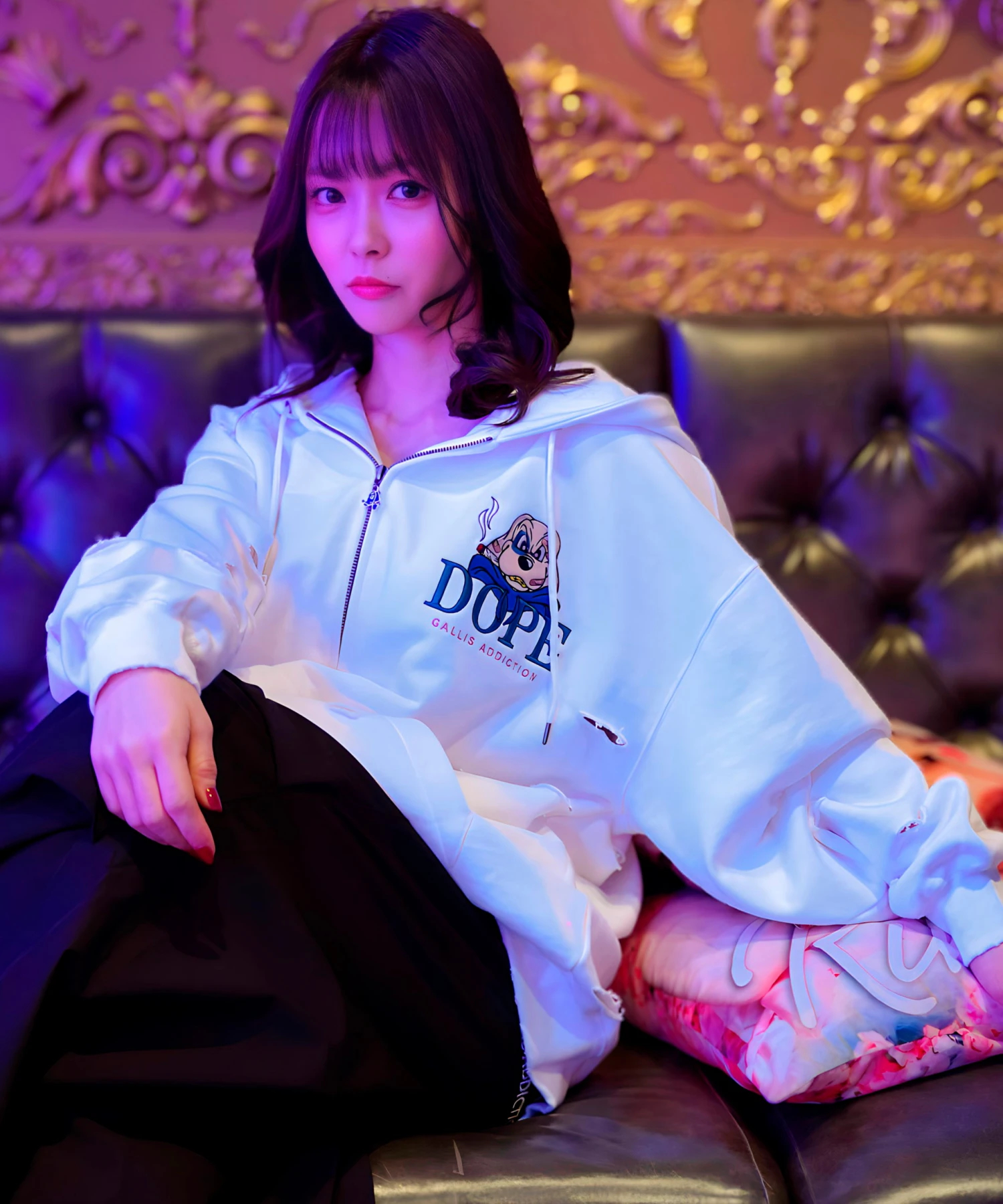 GALFY×GALLIS ADDICTION】 ガリスモDOPEジップパーカー(MENS