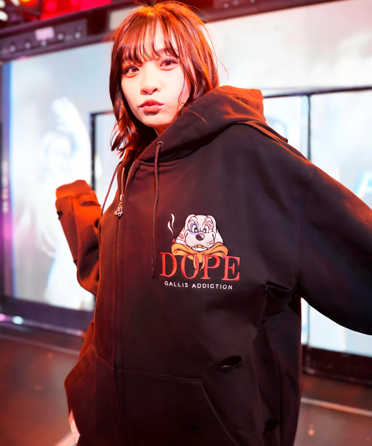 JACKROSE(ジャックローズ) |【GALFY×GALLIS ADDICTION】 ガリスモDOPEジップパーカー(MENS)