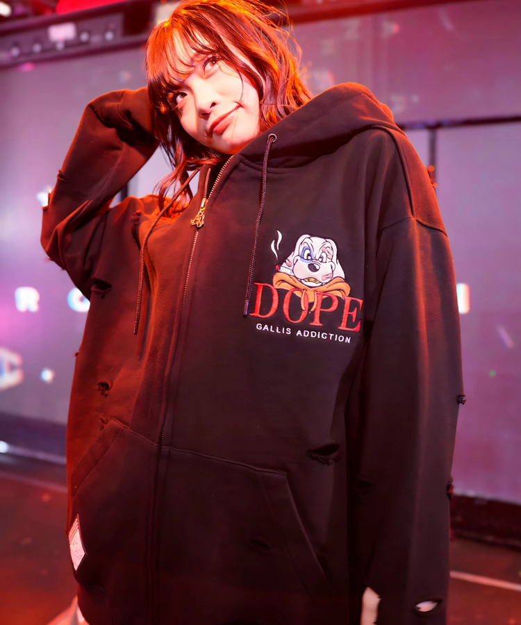 JACKROSE(ジャックローズ) |【GALFY×GALLIS ADDICTION】 ガリスモDOPEジップパーカー(MENS)